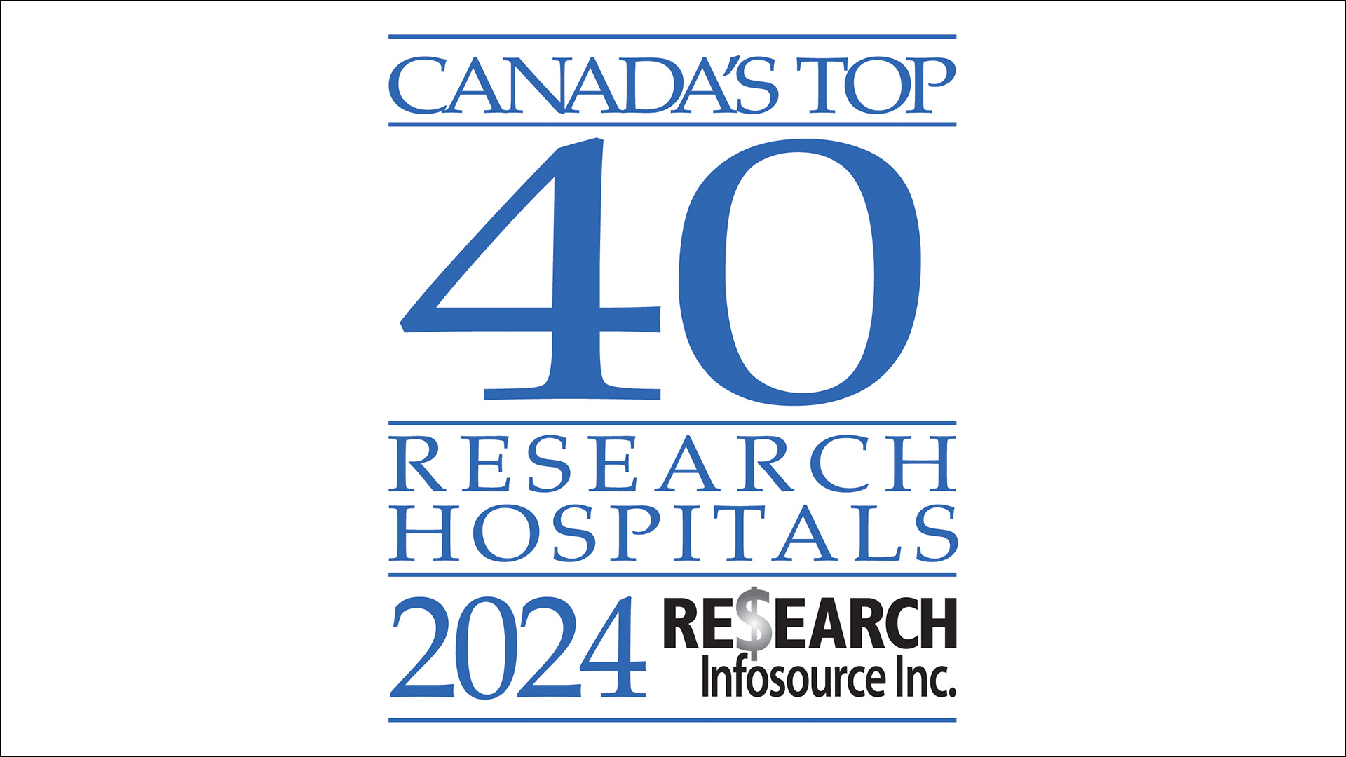 Canada's top research intensive hospital