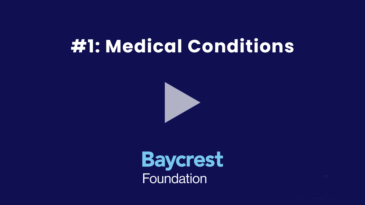1 Medical Conditions Dr. Howard Chertkow Tip #1