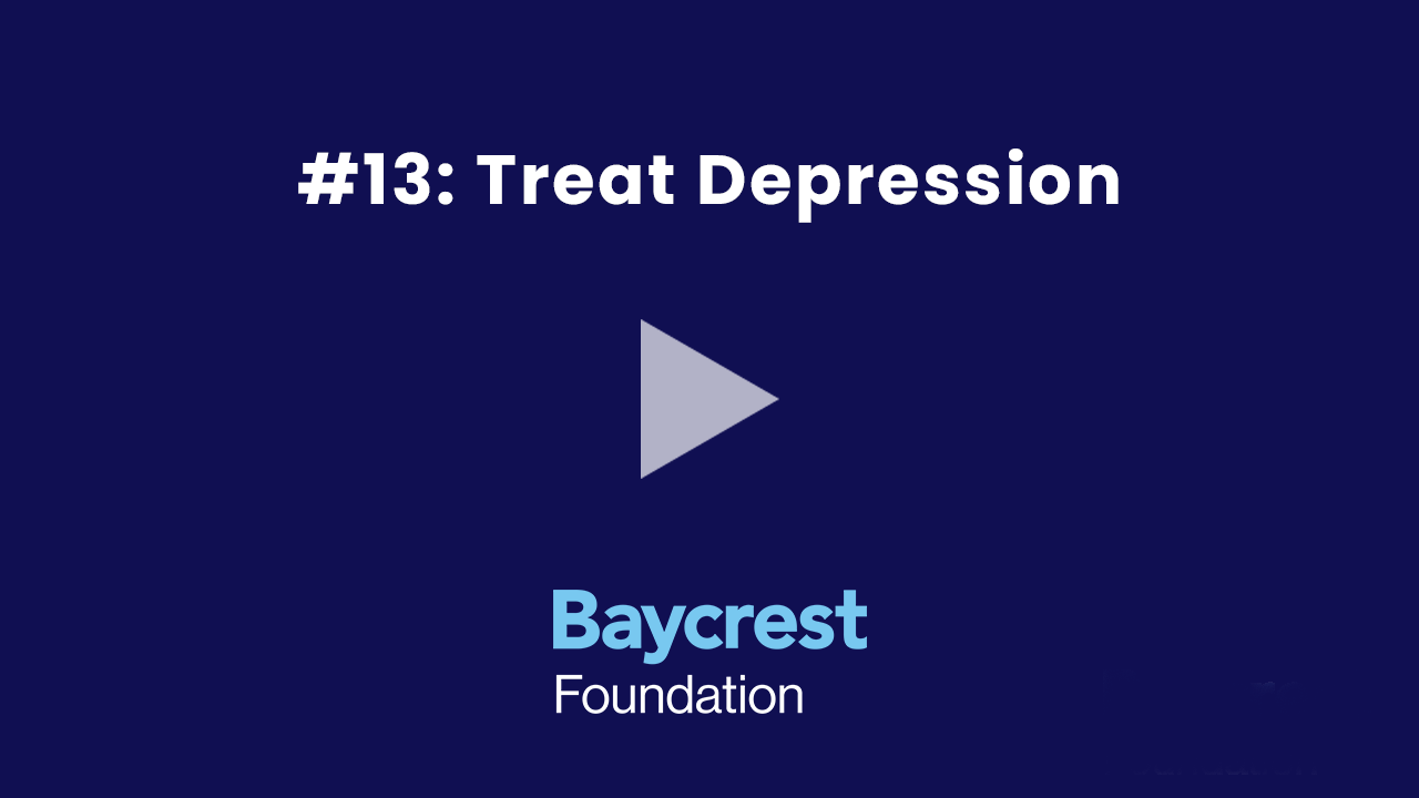 13 Treat Depression Dr. Howard Chertkow Tip #13