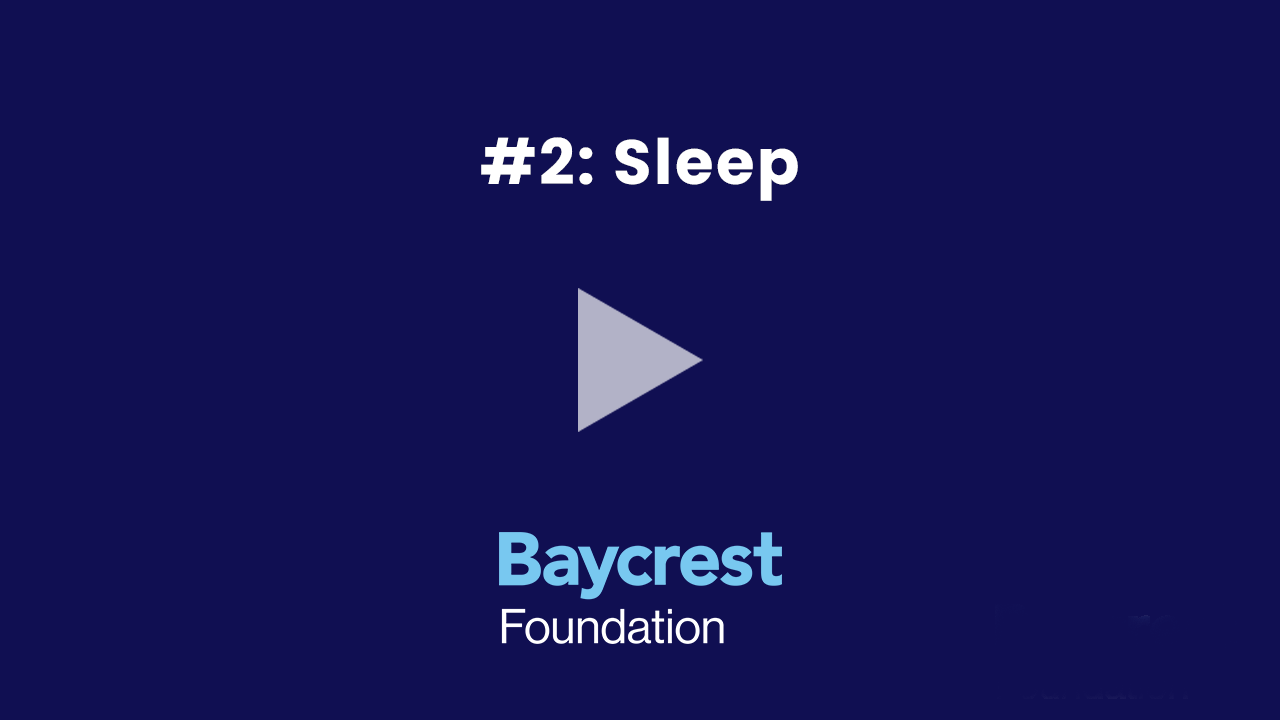 2 Sleep Dr. Howard Chertkow Tip #2